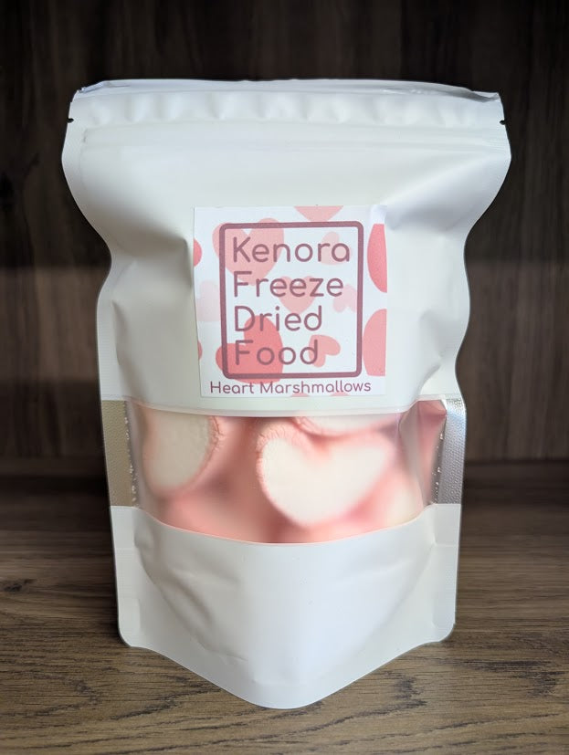 Freeze Dried Marshmallow Hearts